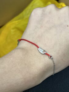 Bracelet Cordon Rouge – Poisson Porte-Bonheur, Argent 925 photo review