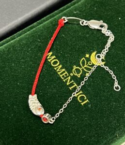 Bracelet Cordon Rouge – Poisson Porte-Bonheur, Argent 925 photo review