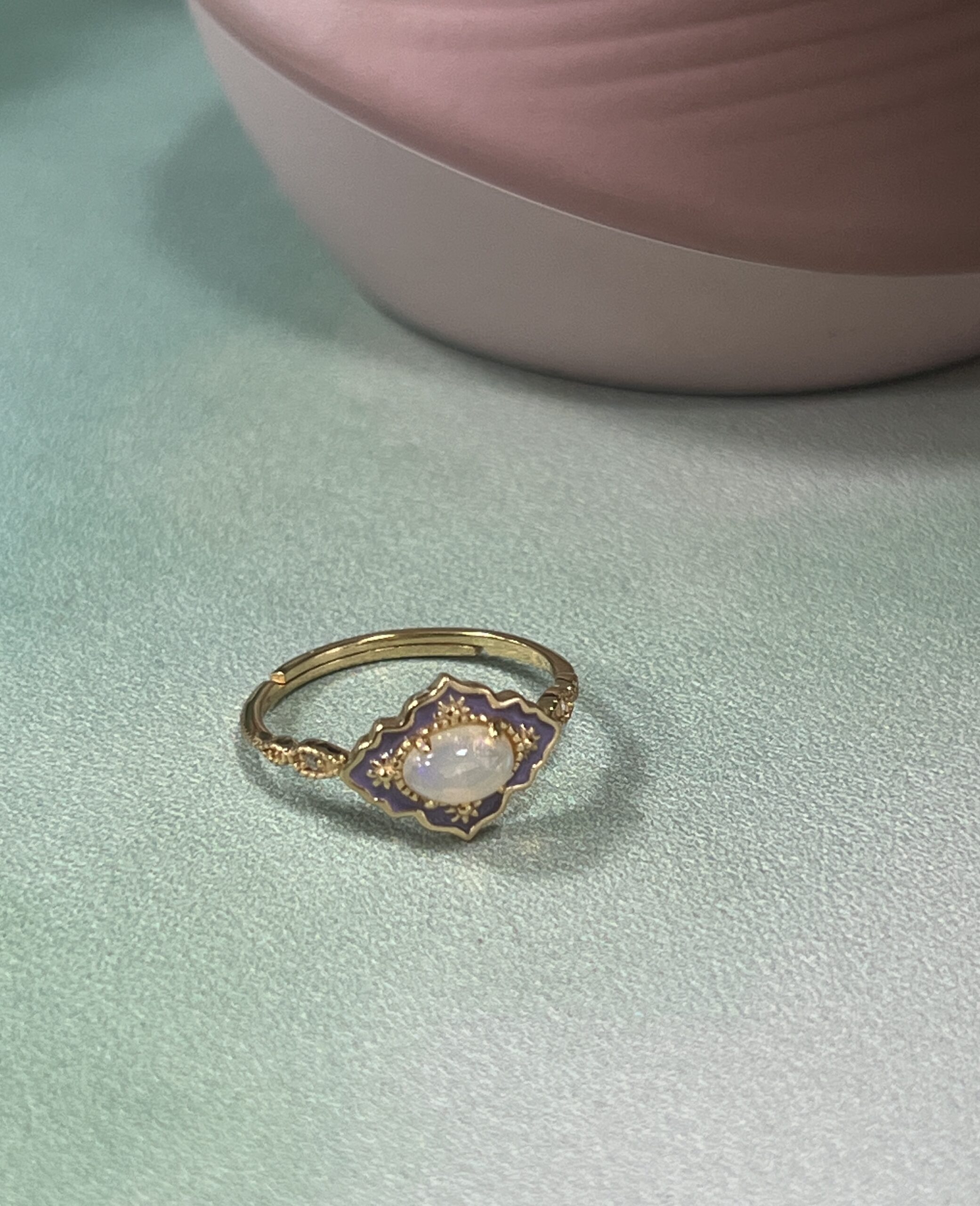 Bague Opale – Jardin des Merveilles, Argent Plaqué Or photo review