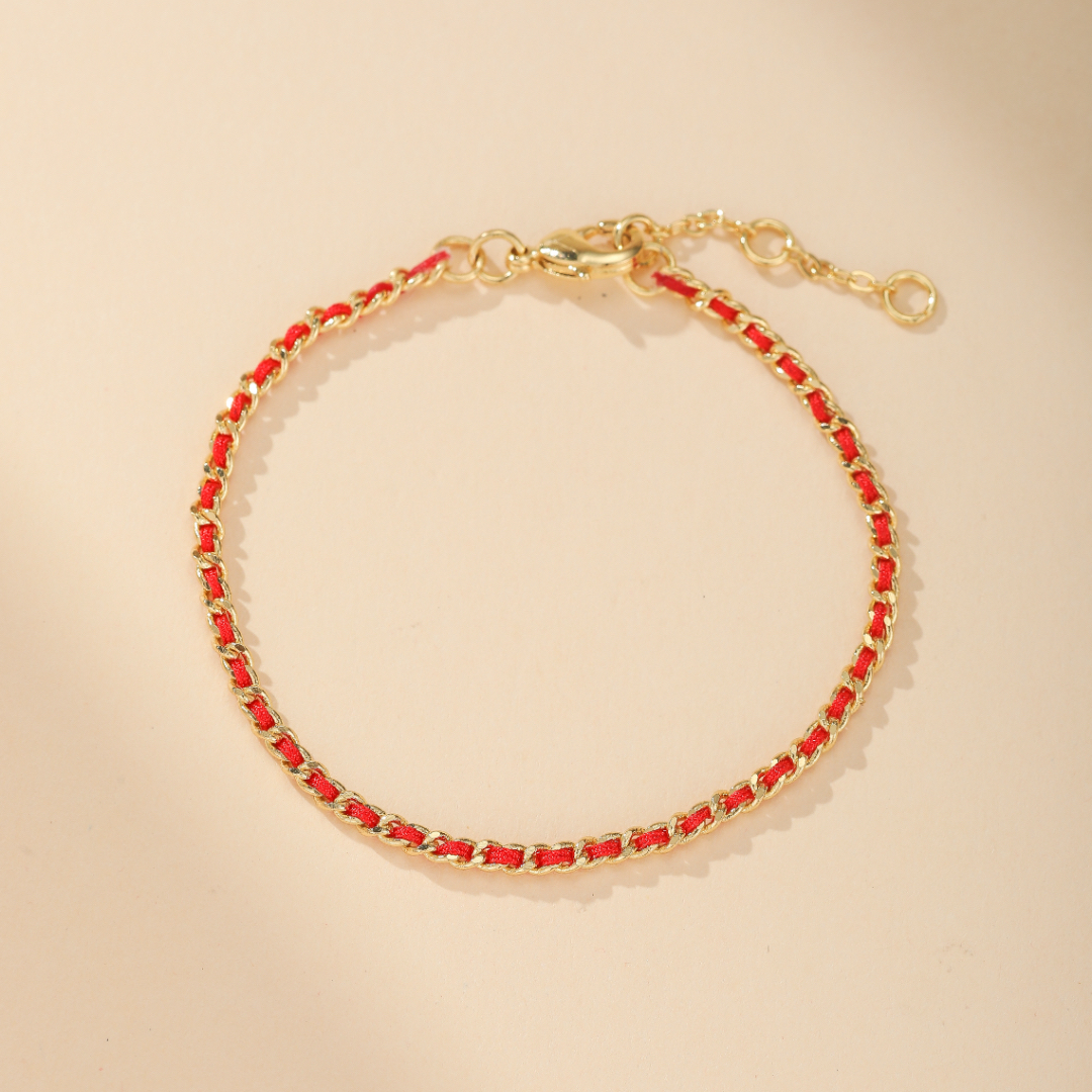 Bracelet Cordon Rouge – Chaîne de Protection