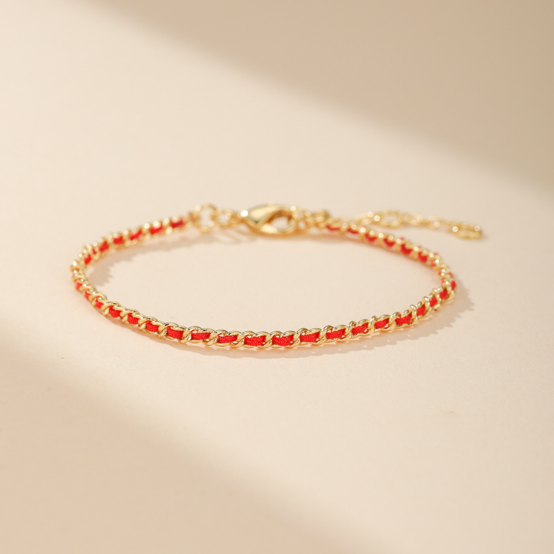 Bracelet Cordon Rouge – Chaîne de Protection