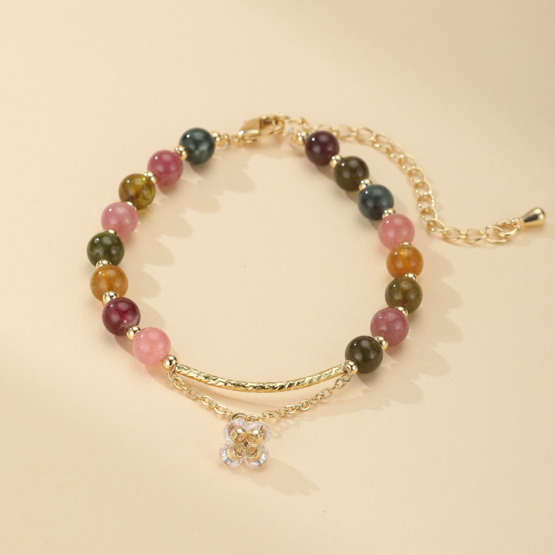 Bracelet Tourmaline – Rose Éternelle