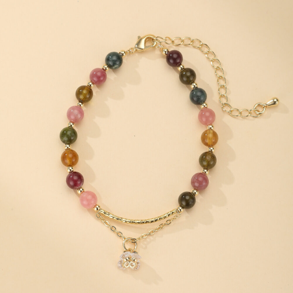 Bracelet Tourmaline – Rose Éternelle