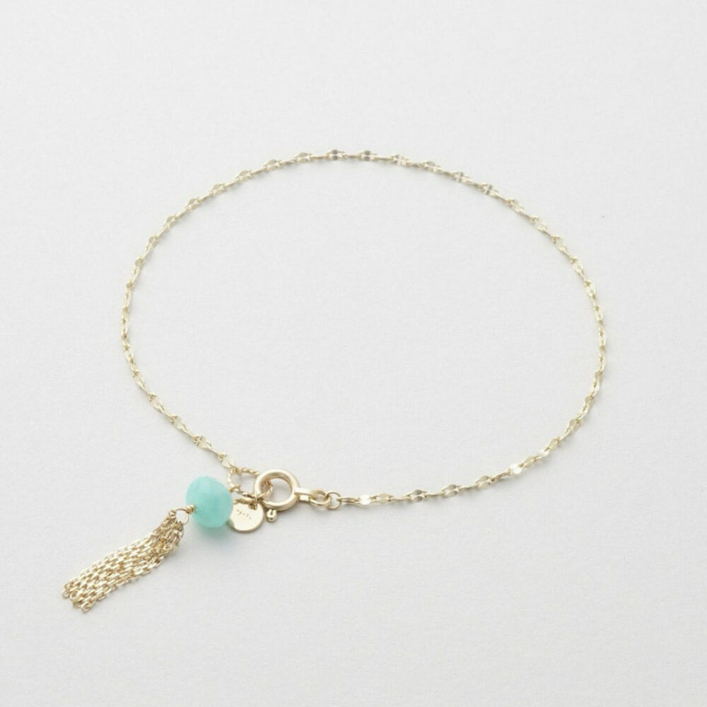 Bracelet Fin en Amazonite, Lapis Lazuli ou Péridot – Petits Éclats