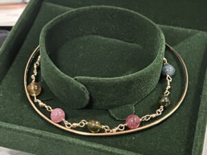 Bracelet Tourmaline – Harmonie Cosmique, Plaqué Or 14k photo review