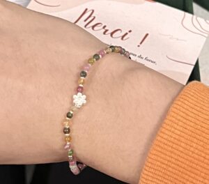 Bracelet Tourmaline – Cerise de Printemps, Argent 925 photo review