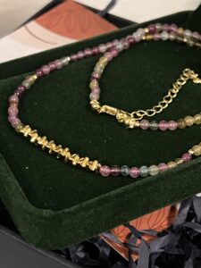 Collier Tourmaline – Vitalité et Paix, Argent Plaqué Or photo review