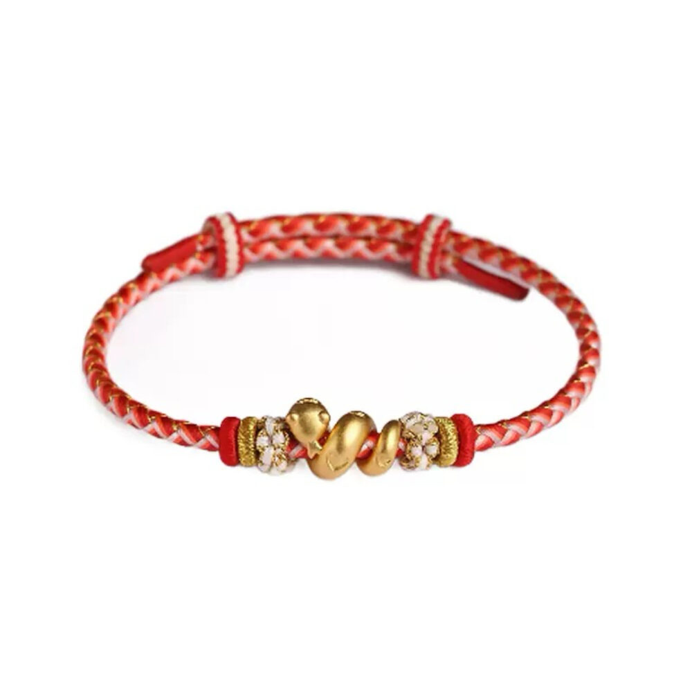 Bracelet Fil Rouge – Corde Enchantée, Argent 999