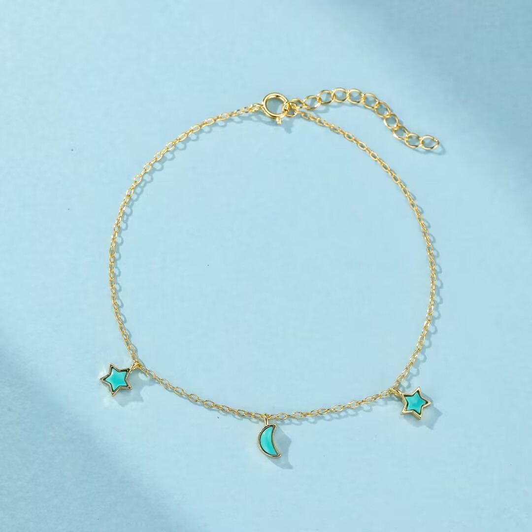 Bracelet Turquoise – Ciel Enchanté, Argent 925