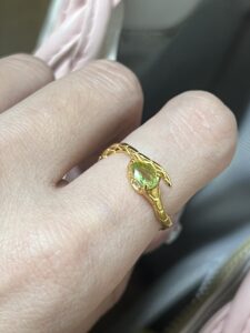 Bague Serpent – Aura Divine, Argent Plaqué Or photo review