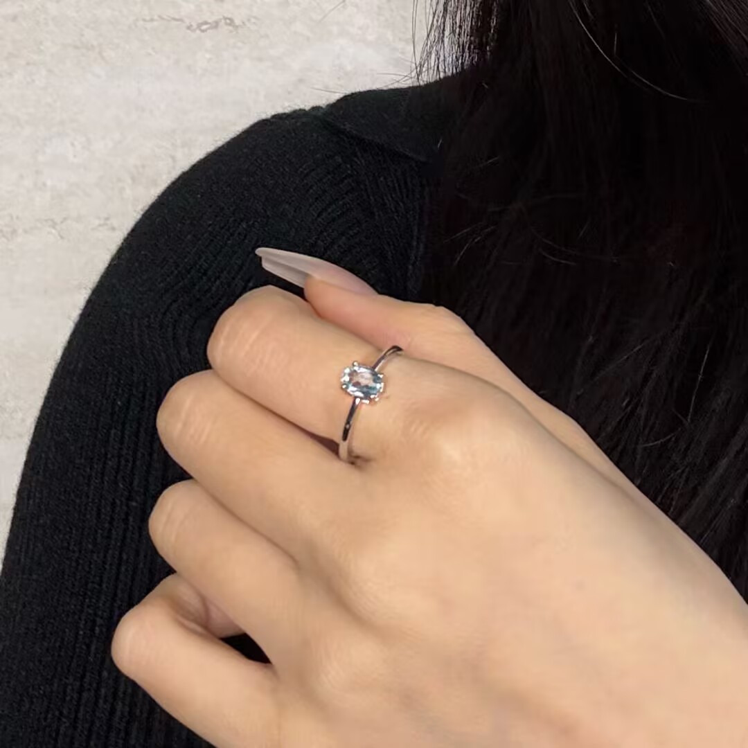 Bague Topaze – Éclat Cristallin, Argent 925