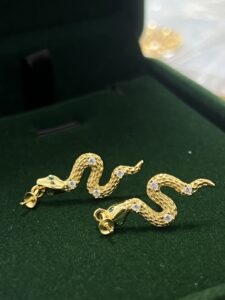 Boucles d’Oreilles Serpent – Danse Abyssale, Argent 925 photo review