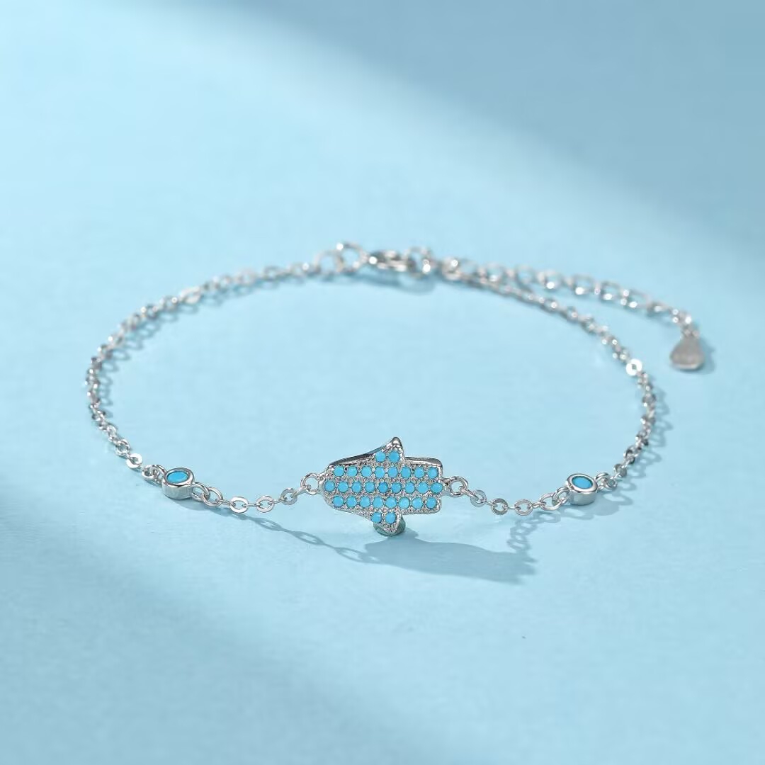 Bracelet Turquoise – Perle du Désert, Argent 925