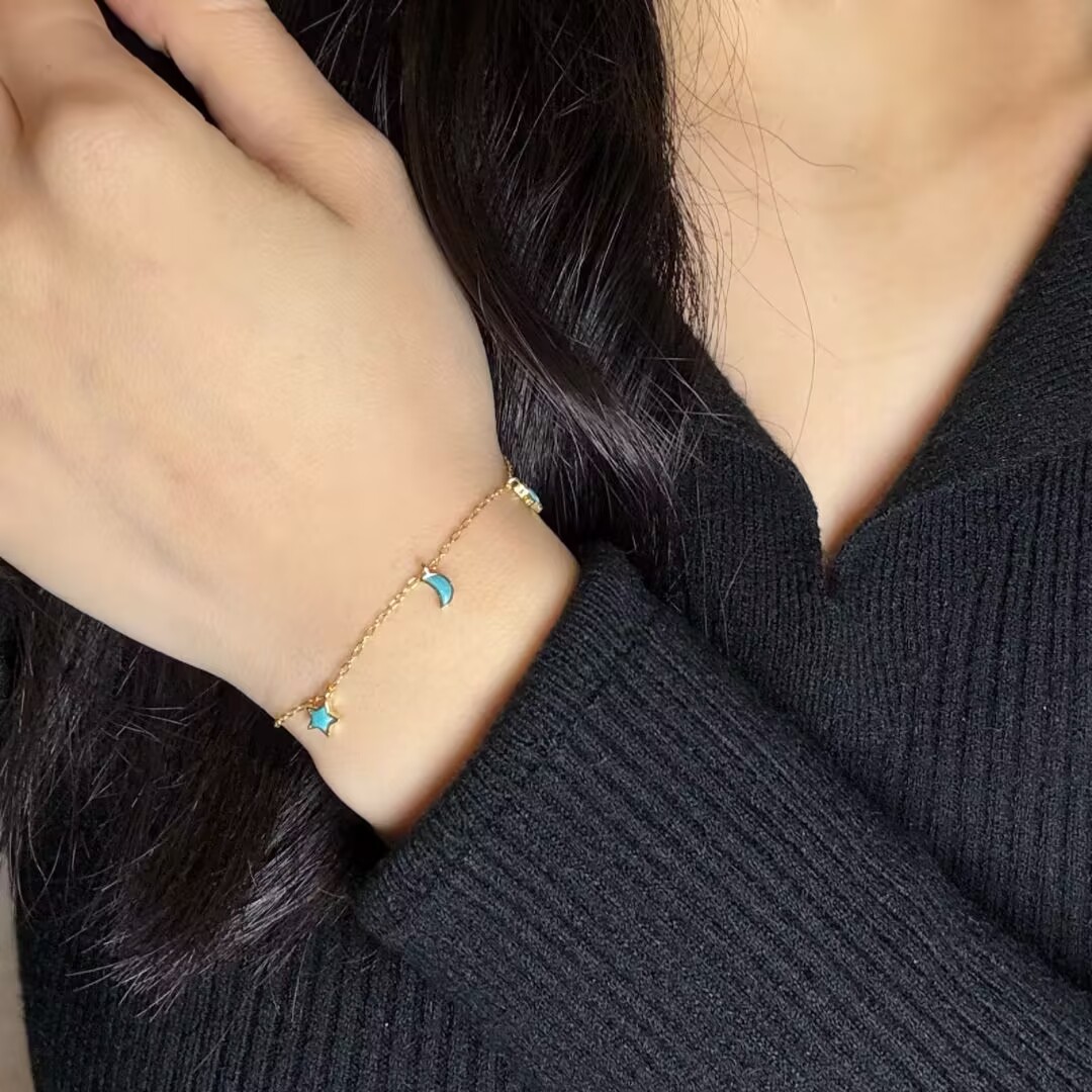 Bracelet Turquoise – Ciel Enchanté, Argent 925