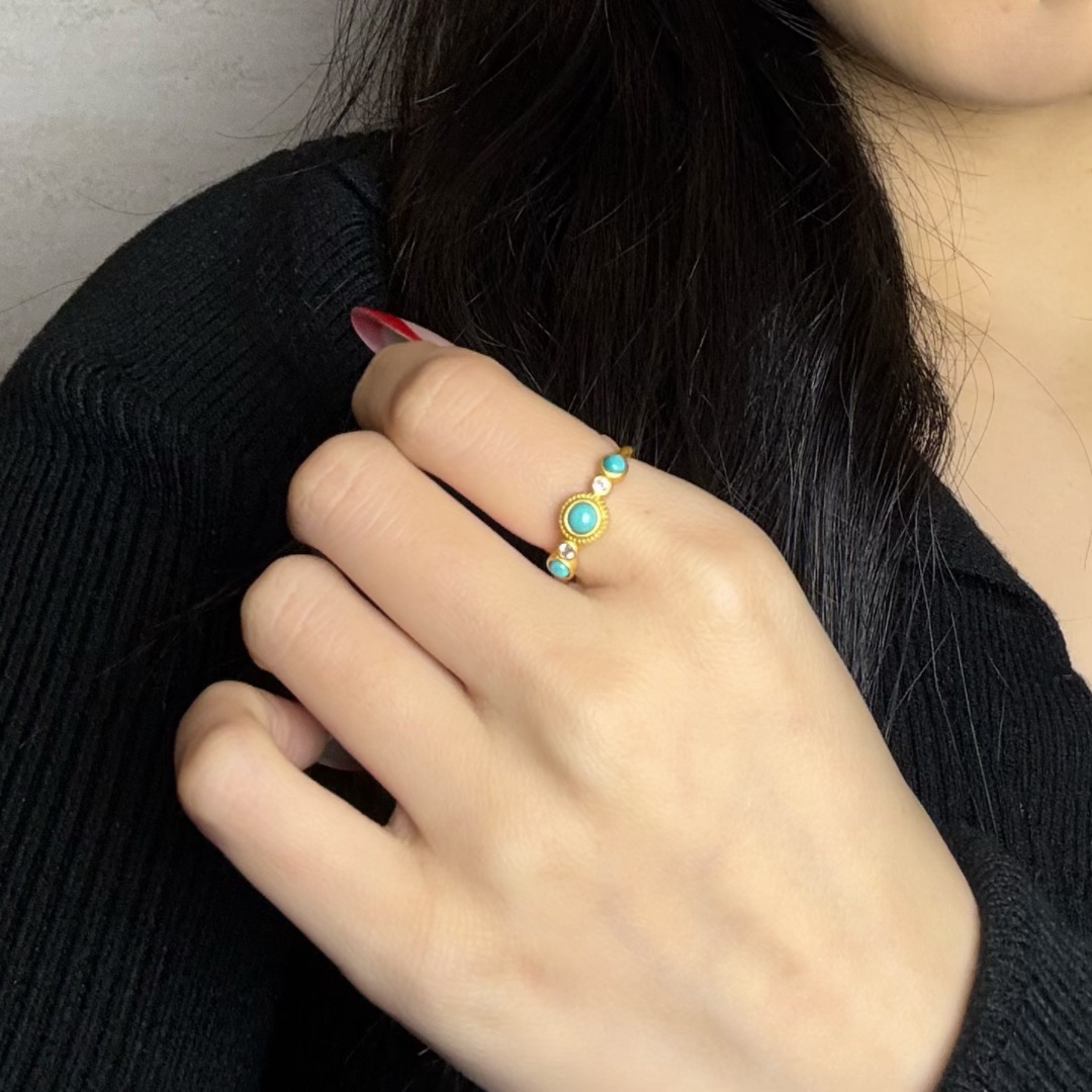 Bague Turquoise – Mirage Éternel, Argent