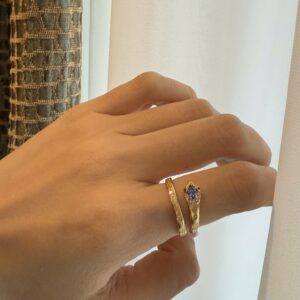 Bague Serpent Tanzanite – Regard Hypnotique, Argent Plaqué Or photo review