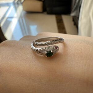 Bague Serpent – Serment de Jade, Argent 925 photo review