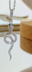 Collier Serpent – Charme Hypnotique, Argent 925 photo review