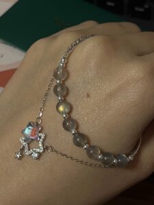 Bracelet Pierre de Lune – Voile des Songes, Argent photo review