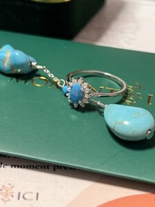 Bague Turquoise – Rose des Mers, Argent 925 photo review