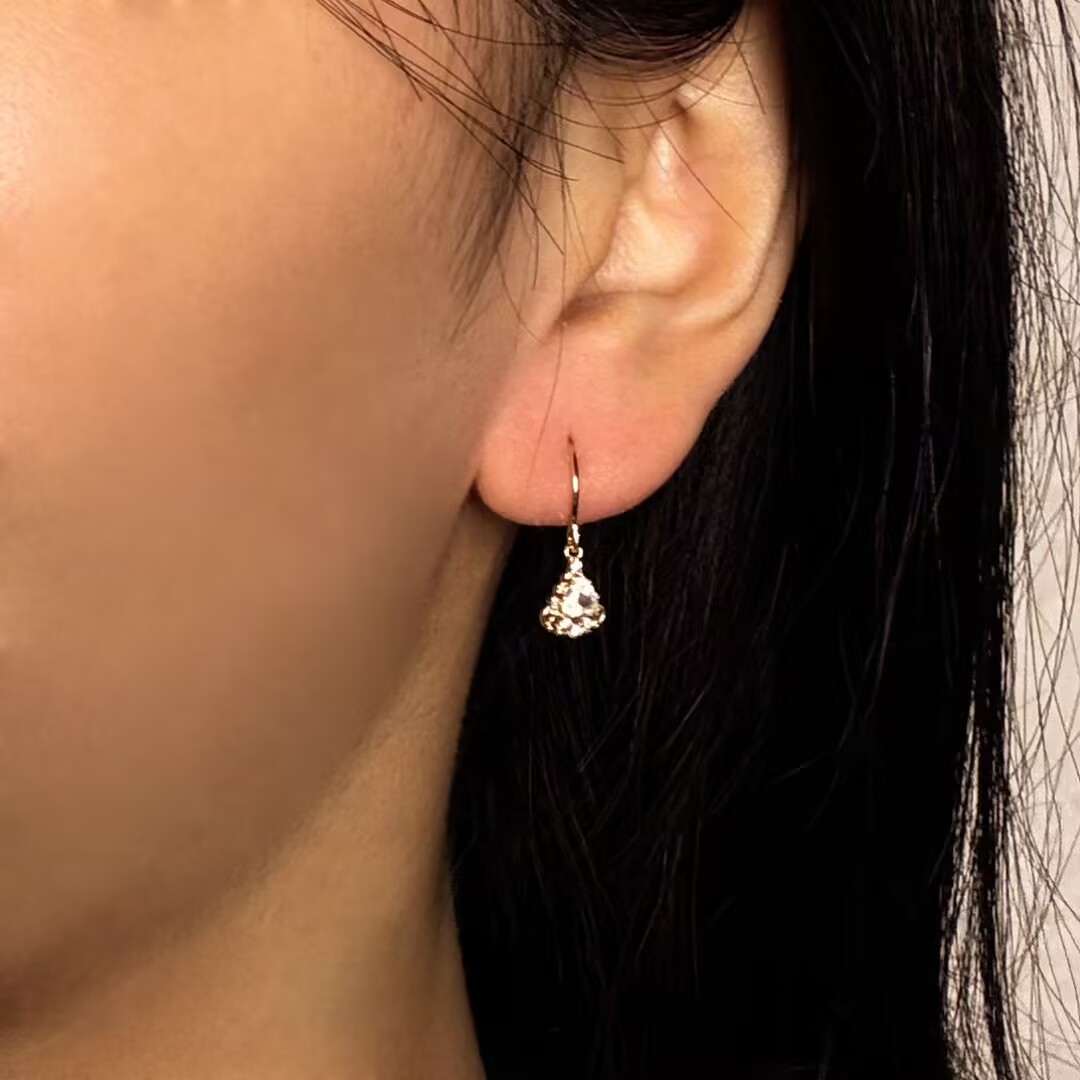 Boucles d'Oreilles Pierre de Lune – Féérie Royale, Argent Plaqué Or