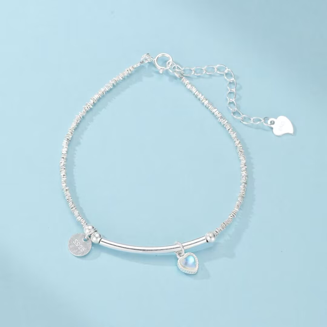 Bracelet Pierre de Lune – Perle de Lune, Argent