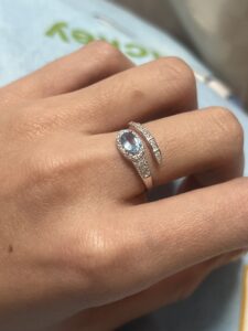 Bague Serpent Topaze – Étreinte Solaire, Argent 925 photo review