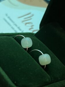 Boucles d'Oreilles Jade – Élégance Naturelle, Argent 925 photo review