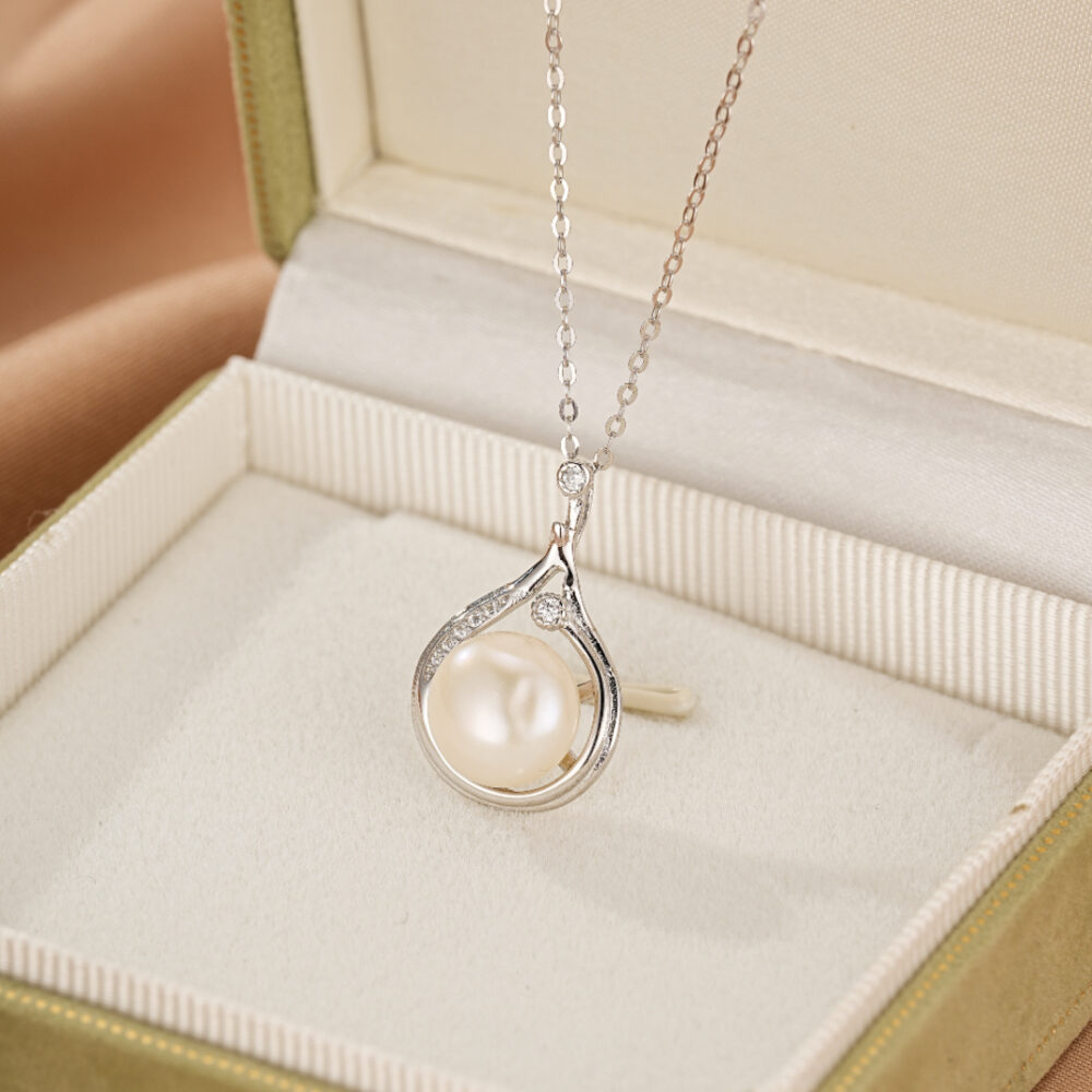 Collier Perle – Goutte Royale, Argent