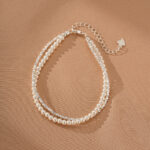 Bracelet Perle – Double Éclat, Argent
