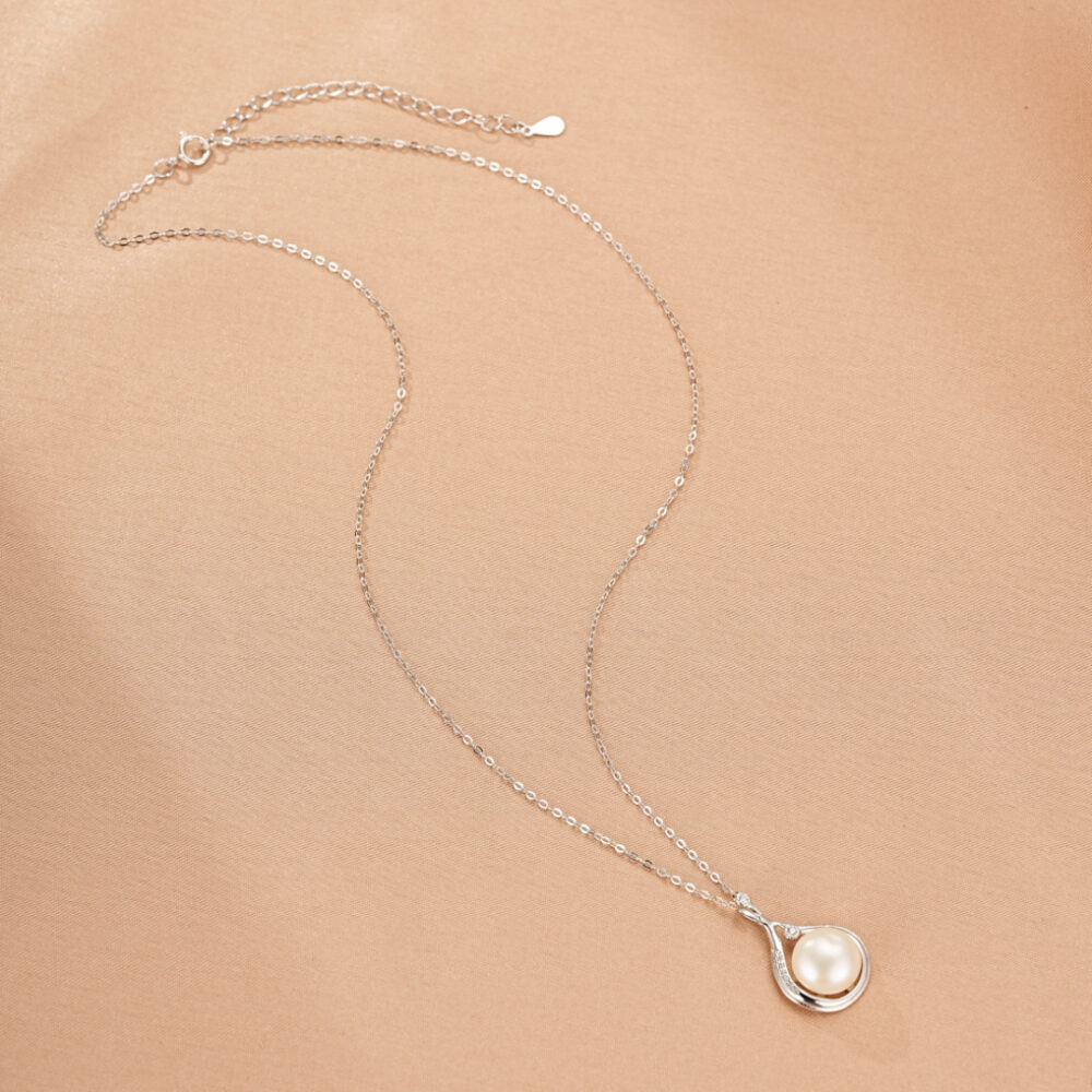 Collier Perle – Goutte Royale, Argent
