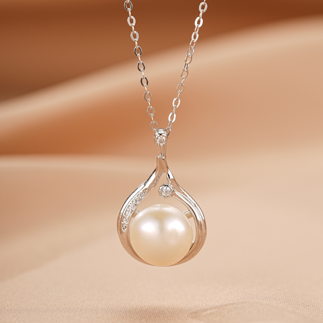 Collier Perle – Goutte Royale, Argent