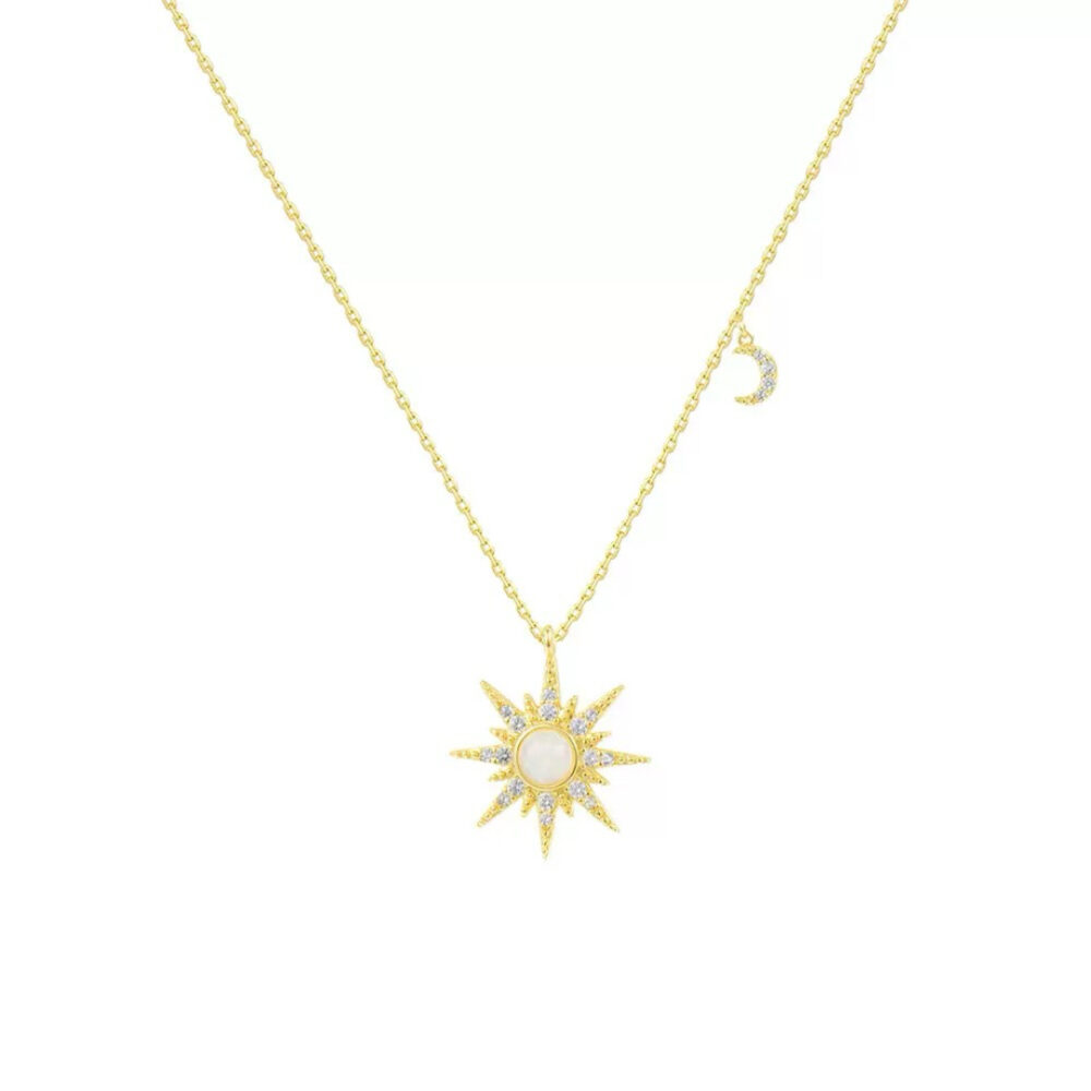 Collier Opale – Beauté Cosmique, Argent