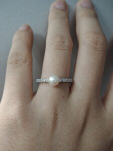 Bague Perle – Toucher de Grâce, Argent 925 photo review