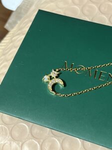 Collier Opale – Éclat de Lune, Argent Plaqué Or 18K photo review