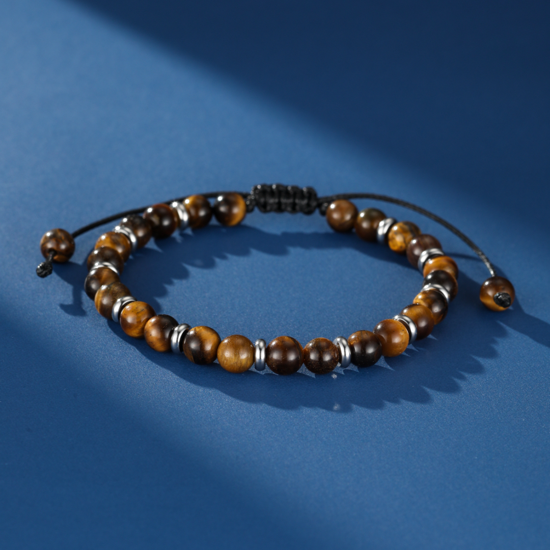 Bracelet Homme Œil de Tigre – Équilibre Viril