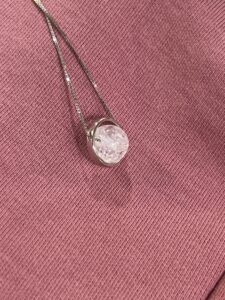 Collier Cristal de Roche – Clair de Lune, Argent 925 photo review