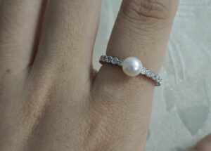 Bague Perle – Toucher de Grâce, Argent 925 photo review