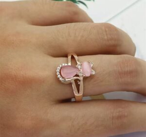 Bague Enfant Quartz Rose – Chaton photo review