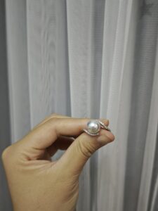 Bague Perle – Étreinte Élégante, Argent photo review