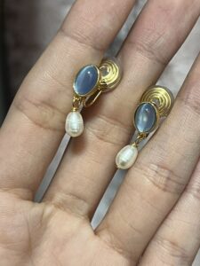 Boucles d’Oreilles Perle – Lueur d’Aurore photo review