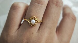 Bague Perle – Fleur Dorée photo review