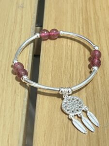 Bracelet Enfant Quartz Fraise – Rêve Étoilé, Argent 925 photo review