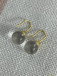 Boucles d'Oreilles Cristal de Roche – Lumière Pure, Argent photo review