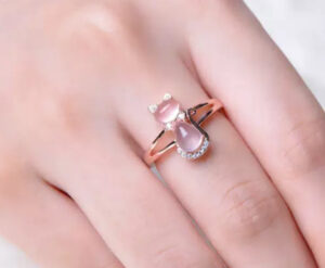 Bague Enfant Quartz Rose – Chaton photo review