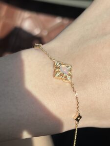 Bracelet Opale – Lumière Bohème, Argent Plaqué Or 10K photo review