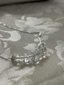 Collier Cristal de Roche – Aura Claire, Argent photo review