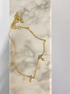 Bracelet Opale – Charme Étoilé, Argent Plaqué Or photo review