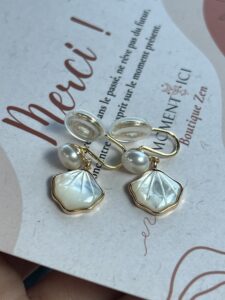 Boucles d’Oreilles Perle – Éclat Marin photo review