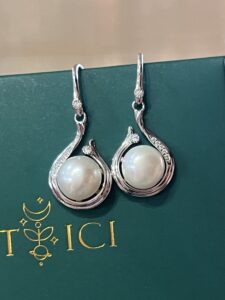 Boucles d'Oreilles Perle – Goutte Royale, Argent photo review